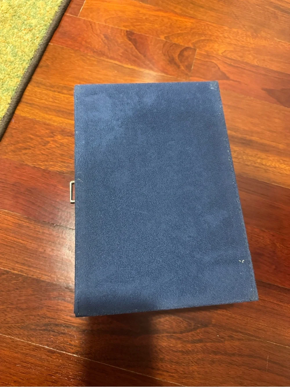 🟡3/$15 DEAL! Blue Velvet Jewelry Organizer Box - 10.63x7.48x4.33 inch
